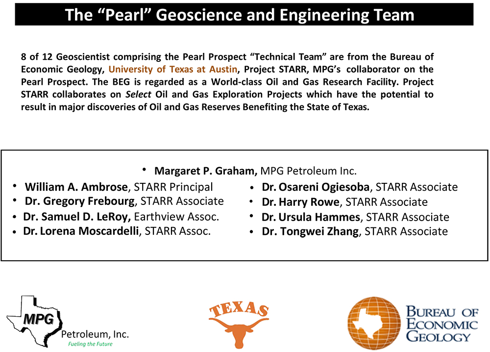 image of MPG Petroleum’s technical team and collaboration with University of Texas Bureau of Economic Geology